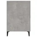 Bureau Gris béton 140x50x75 cm Bois d'ingénierie