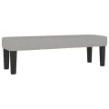 cadre de lit avec matelas Gris clair 200x200cm Tissu