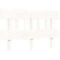 Cadre de lit avec tête de lit blanc 140x190 cm bois massif