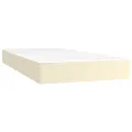 Matelas de lit à ressorts ensachés Crème 100x200x20 cm