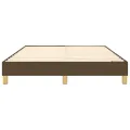 cadre de lit Marron foncé 140x200 cm Tissu