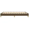 cadre de lit Marron foncé 140x200 cm Tissu