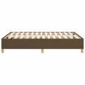 cadre de lit Marron foncé 140x200 cm Tissu