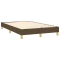 cadre de lit Marron foncé 120x200 cm Tissu