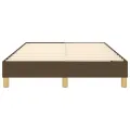 cadre de lit Marron foncé 120x200 cm Tissu
