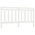 Tête de lit Blanc 206x4x100 cm Bois massif de pin