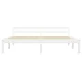 Cadre de lit Blanc Bois de pin massif 180 x 200 cm