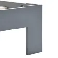 Cadre de lit Gris Bois de pin massif 120 x 200 cm