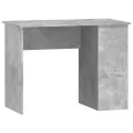 Bureau Gris béton 100x55x75 cm Bois d'ingénierie