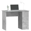 Bureau Gris béton 100x55x75 cm Bois d'ingénierie