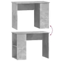 Bureau Gris béton 100x55x75 cm Bois d'ingénierie