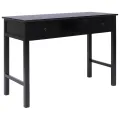 Buffet Noir 108x45x76 cm Bois de Paulownia massif