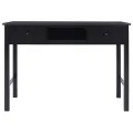 Buffet Noir 108x45x76 cm Bois de Paulownia massif