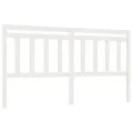 Tête de lit Blanc 206x4x100 cm Bois massif de pin