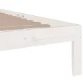 Cadre de lit Blanc Bois massif 90x200 cm