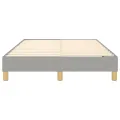 cadre de lit Gris clair 120x200 cm Tissu