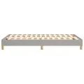 cadre de lit Gris clair 120x200 cm Tissu