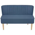 Canapé 117 x 55,5 x 77 cm Tissu Bleu