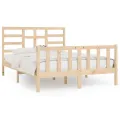 Cadre de lit Bois de pin massif 140x200 cm
