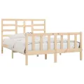 Cadre de lit Bois de pin massif 140x200 cm