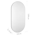 Miroir 100x50 cm Verre