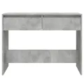 Table console Gris béton 100x35x76,5 cm Aggloméré