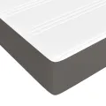 cadre de lit avec matelas Gris 140x200 cm Similicuir