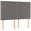 cadre de lit avec matelas Gris 140x190 cm Similicuir