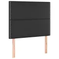 cadre de lit avec matelas Noir 80x200cm Similicuir