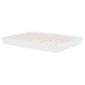 Cadre de lit Blanc Bois massif 150x200 cm Grand