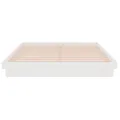 Cadre de lit Blanc Bois massif 150x200 cm Grand