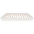 Cadre de lit Blanc Bois massif 150x200 cm Grand