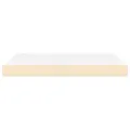 Matelas de lit à ressorts ensachés Crème 140x200x20 cm Tissu