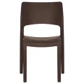 Chaises de jardin 2 pcs Moka Polypropylène