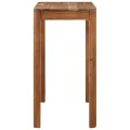 Table de bar bois massif d'acacia et finition miel 110x55x106cm