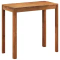 Table de bar bois massif d'acacia et finition miel 110x55x106cm