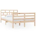 Cadre de lit Bois massif 120x190 cm Petit Double