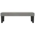 Banc Gris clair 100x30x30 cm Velours