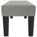Banc Gris clair 100x30x30 cm Velours