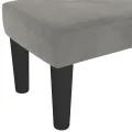 Banc Gris clair 100x30x30 cm Velours