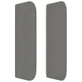 Tête de lit avec oreilles Gris foncé 93x16x78/88 cm Tissu