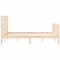 Cadre de lit avec tête de lit 140x200 cm bois massif