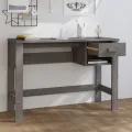 Bureau HAMAR Gris clair 110x40x75 cm Bois massif de pin