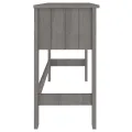 Bureau HAMAR Gris clair 110x40x75 cm Bois massif de pin