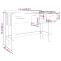 Bureau HAMAR Gris clair 110x40x75 cm Bois massif de pin