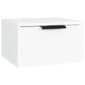 Table de chevet murale Blanc 34x30x20 cm