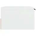 Table de chevet murale Blanc 34x30x20 cm