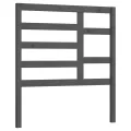 Tête de lit Gris 96x4x104 cm Bois massif de pin
