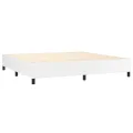 cadre de lit avec matelas Blanc 200x200cm Similicuir