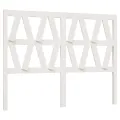 Tête de lit Blanc 126x4x100 cm Bois massif de pin